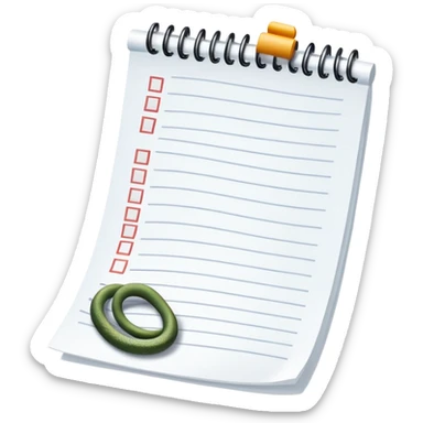 long curling to-do list paper winding like a snake with many small checkboxes fading into distance sticker