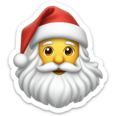 Touca de Natal flutuando sticker