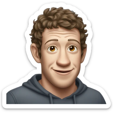 Gorilla with Mark Zuckerberg sticker