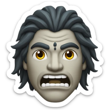 Angry lord shiva sticker