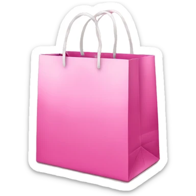 Pink Christmas gift bag  sticker