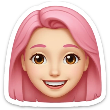 Smile blush flirt sticker