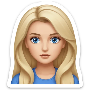 Perrie Edwards with long blonde hair sticker