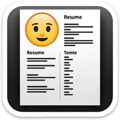 Resume sticker