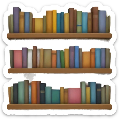 Bookshelf sticker