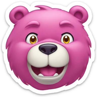 Angry care bears  sticker