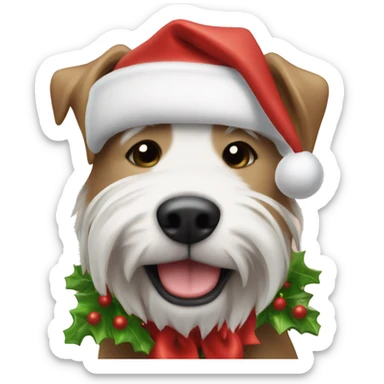Christmas Dog ￼ sticker
