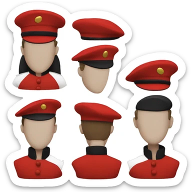 😡 red beret sticker