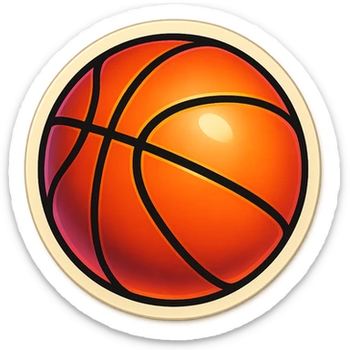 basket ball sticker
