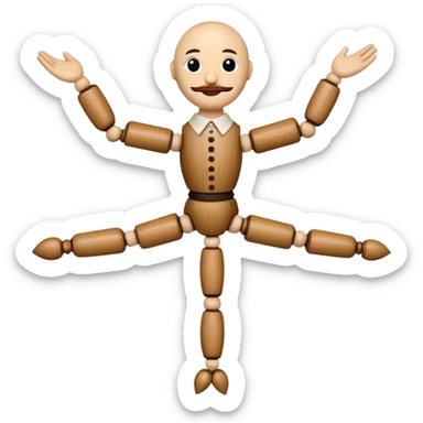 Icon for Puppet Theater: a  puppet body sticker