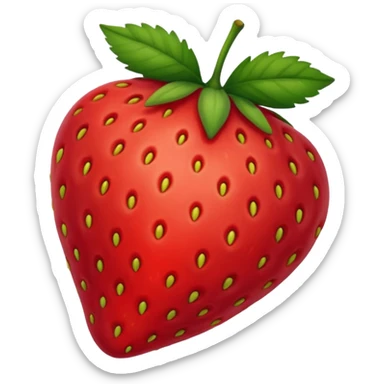 Una fresa pero dibujada sticker