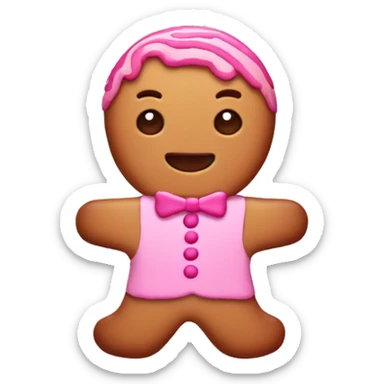 Pink ginger bread  sticker