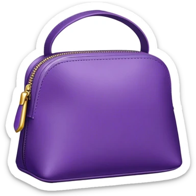 violet cosmetic bag sticker
