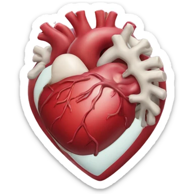 human heart sticker