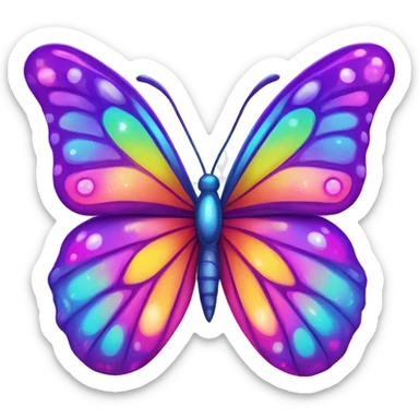 Lisa frank butterfly  sticker