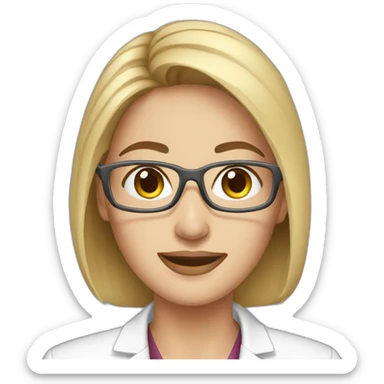 women dermatologist sticker