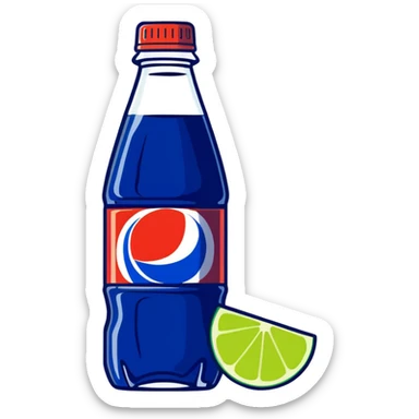 Black pepsi max bottle with lime bites 1,5liter sticker