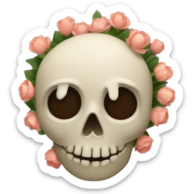 A boquete of dead flowers sticker