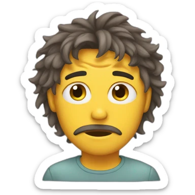 sleepless-tired-disheveled sticker