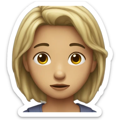 Triste lloroso sticker