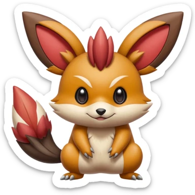 Teddiursa-Victini-Minccino-Obstagoon-fusion  sticker