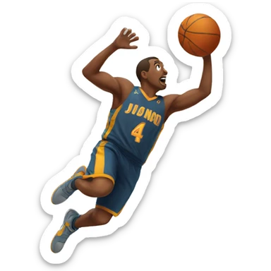 Air ball jump shot sticker