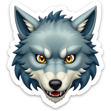 Fenrir wolf monstrous sticker