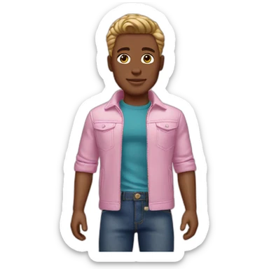 Ken doll sticker