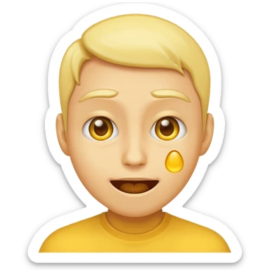 thinking someone’s pretty Reaction yellow person emoji,  sticker