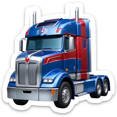 Optimus prime truck sticker