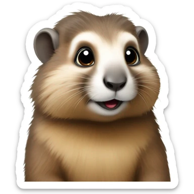 Cute marmotte  sticker