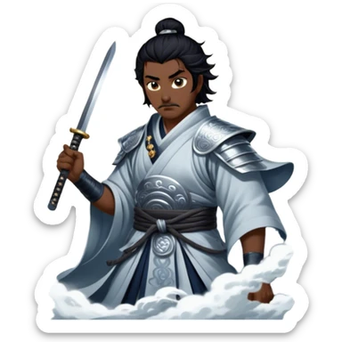 Moonlit Samurai sticker
