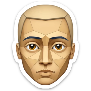 Gualdim Pais templar in cubism mode sticker