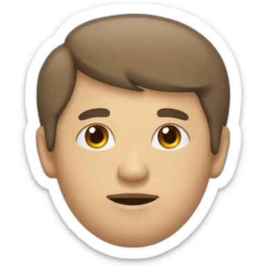 un hombre con la barriga gorda sticker