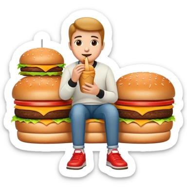 The more McDonald’s you eat the less visible your feet ￼ sticker