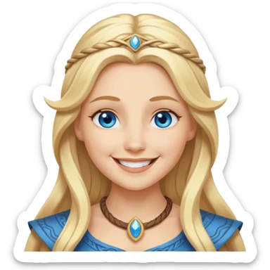 Norse goddess Nana, personification of joy, peace, and happiness  sticker