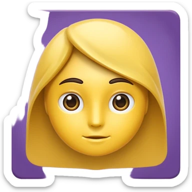 Единорог фиолетовый sticker