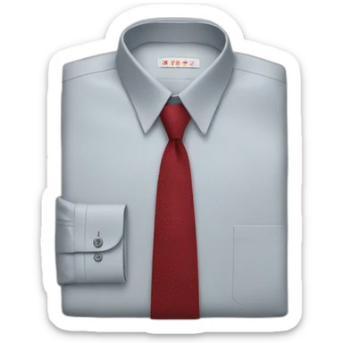business shirt with red tie sticker