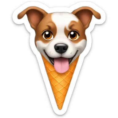 Dog cone object sticker