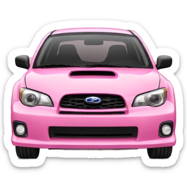 pink subaru logo sticker