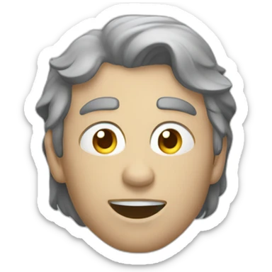 Chat de couleur grise méchant sticker