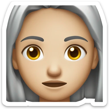 Annoyed girl  sticker