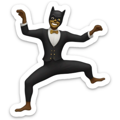 Homme chauve qui danse sticker
