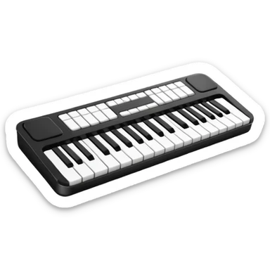 Teclado música básico sticker
