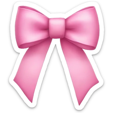 Pink bow sticker