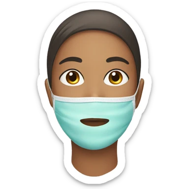 face mask skincare  sticker