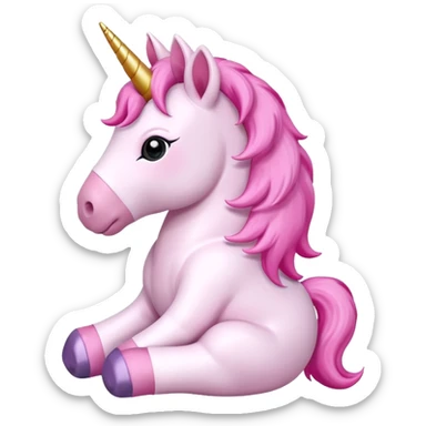 pink unicorn toy  sticker