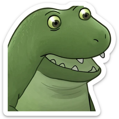 Alligator who raps sticker