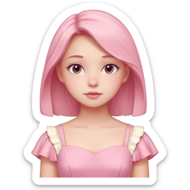 Pastel Pink Aesthetic Girl sticker