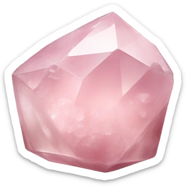 rose quartz crystal sticker